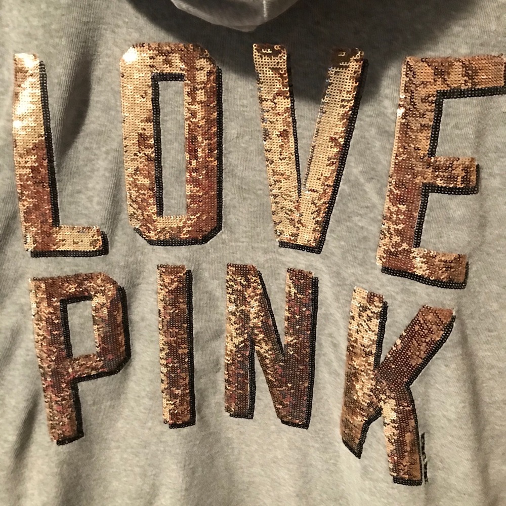 Pink zip up hoodie